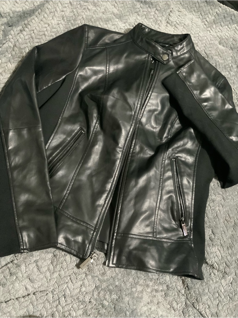 Kenneth Cole black leather jacket